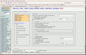 export DB